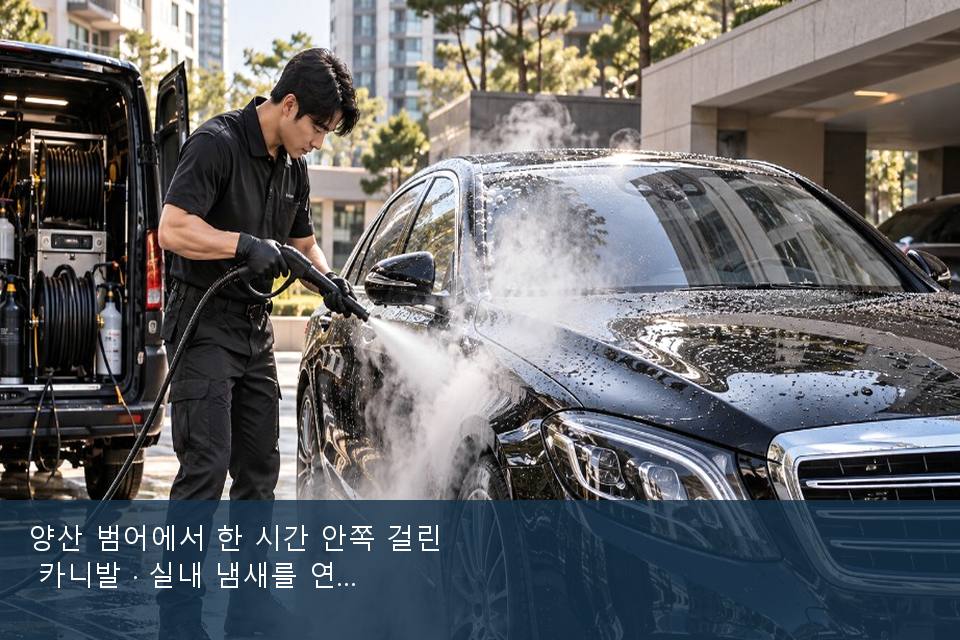 양산 범어에서 한 시간 안쪽 걸린 카니발 · 실내 냄새를 연 기록