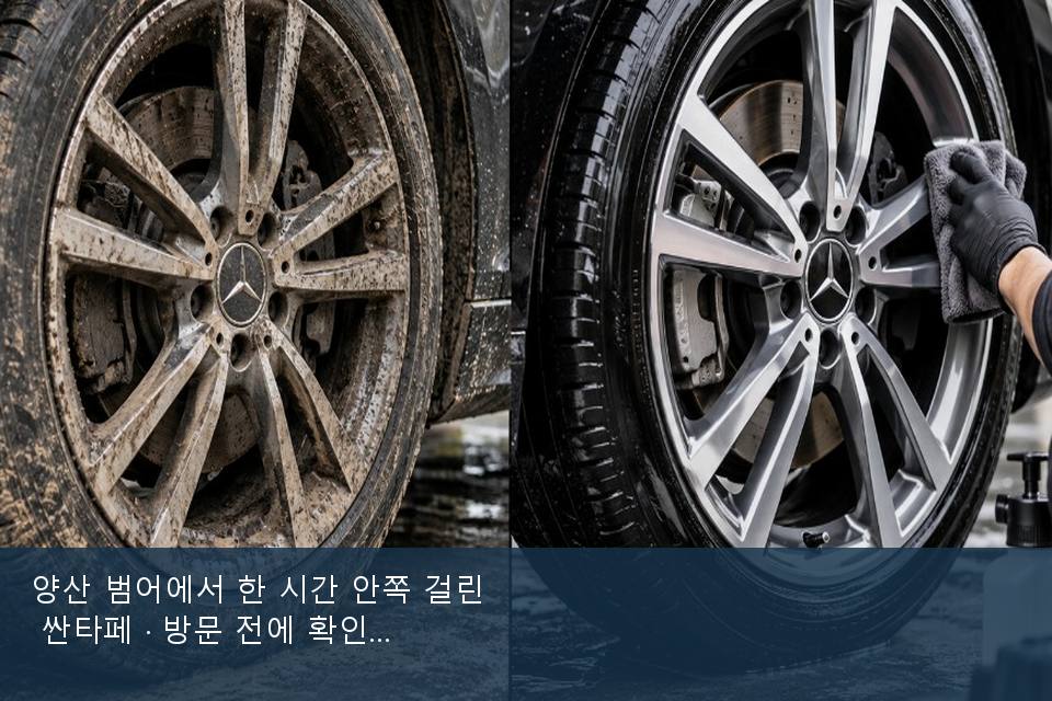양산 범어에서 한 시간 안쪽 걸린 싼타페 · 방문 전에 확인한 것